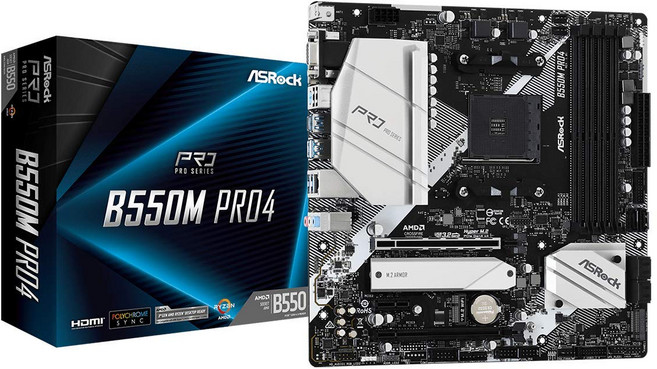 ASRock AMD Ryzen 5000 AM4) B550 Micro ATX Pro4 시리즈(Soket 대응 칩셋 탑재