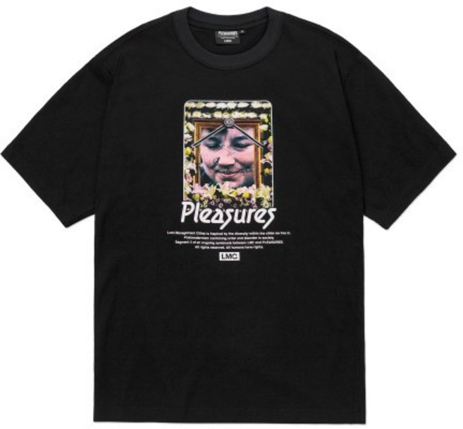 엘엠씨 LMC X PLEASURES SOCIETY TEE 반팔티 블랙 매장정품 216412