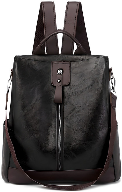 제제이씨 여성용 캐주얼 데일리 가죽 백팩