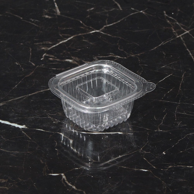 일회용 소스용기 BF 사각 원터치 소스컵 소 200개 국물 반찬 용기, 1개