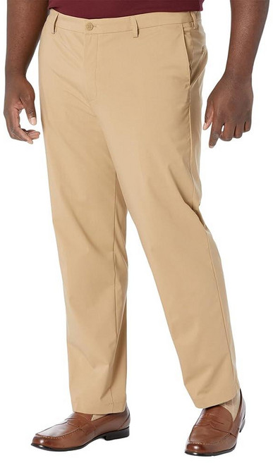 DOCKERS 남성용 시그니처 고 스트레이트 핏 카키 스마트 360 테크 팬츠 (레귤러 및 빅 & 톨) Harvest Gold