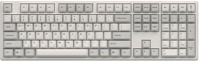 앱코 블루투스 유무선겸용 일반형 키보드, 아이보리, KN30BT, 무접점