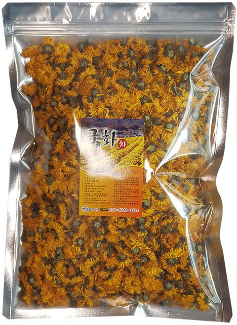 해남농수산 국산 2025년 햇 국화꽃차 국화차 감국 꽃차, 200g, 1개, 1개입