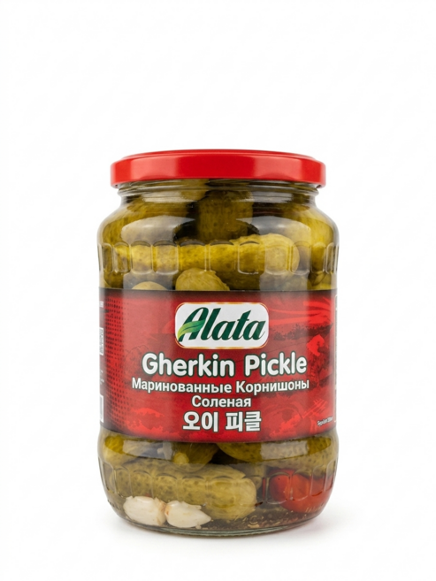 프리미엄 오이피클 700g | 아삭한 식감 은은한 짠맛 튀르키예 오이피클 Premium Gherkin Pickles | Crispy Texture | Mildly Salty, 1개