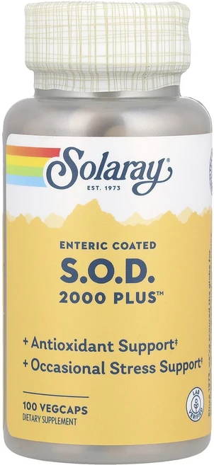 Solaray 장용성 SOD 2000 Plus™ 베지 캡슐 100정, Solaray장용성SOD2000Plus베지캡슐100정, 1개 - 쿠팡