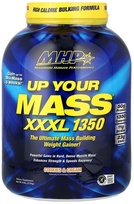 MHP Up Your Mass® XXXL 1350 Cookies & Cream 6 lbs (2 720 g), 2.72kg, 1개 - 쿠팡