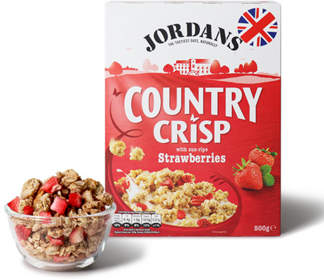 조단스 크리스피 그래놀라 딸기 시리얼, 500g, 1개