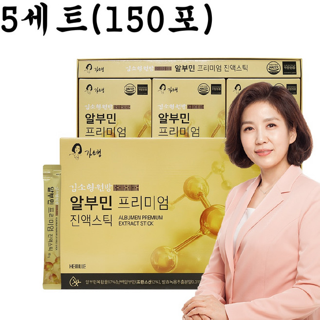 김소형 알부민 알부민 프리미엄 진액스틱 30포 간건강 독소 노폐물, 5개, 30회분
