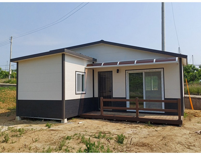 10평+다락 3평 13평 기역자형 써모사이딩 복층 확장형 체류형쉼터 [ 농막 체류형쉼터부문 대상수상 기업]