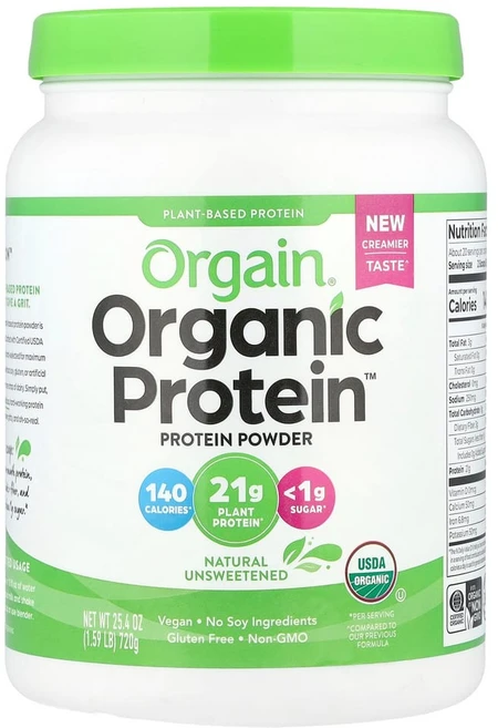 올게인 Organic Protein 분말 식물성 천연 무가당 720g(1.59lb), OGA00603, 1개, 720g - 쿠팡