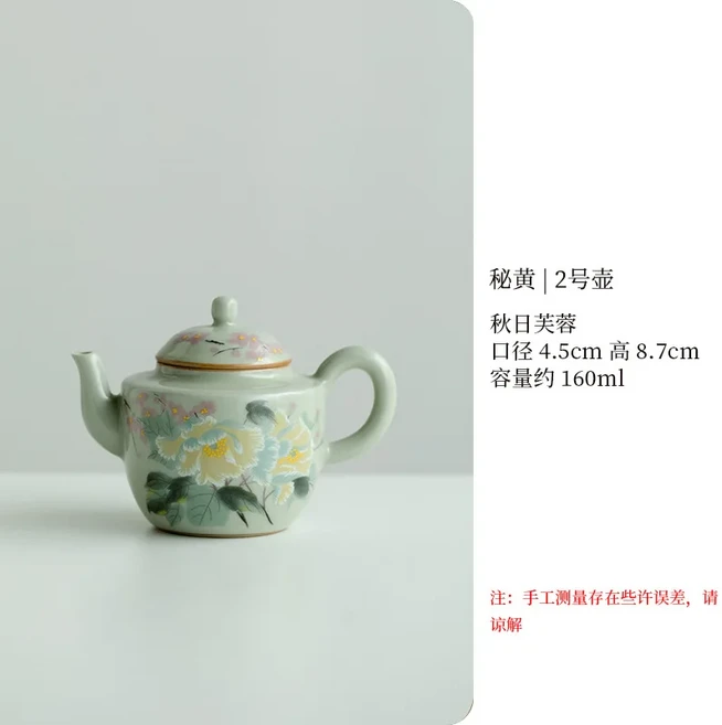 중국 스타일 러시아 도자기 골동품 티팟 레트로 세라믹 스몰 사이즈 육각 냄비 쿵푸 세트, 20 Style 10 160ml, 1개