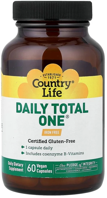 컨트리라이프 Daily Total One 철분 무함유 베지 캡슐 60정, A, 1개 - 쿠팡