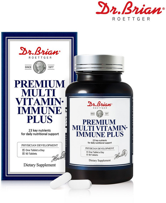 닥터브라이언 칼슘 마그네슘 비타민D 아연 1445mg 종합 칼슘 비타민 미네랄 영양제, 1개, 90정