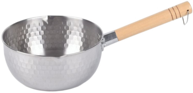 워즐 인덕션 스텐 함마톤 편수 라면냄비, 1개, 실버, 18cm