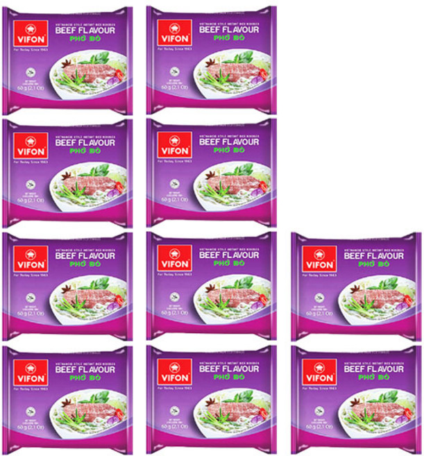 비폰 포보 쌀국수, 60g, 10개