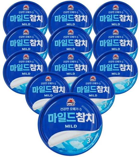 사조 마일드 참치 안심따개, 200g, 12개
