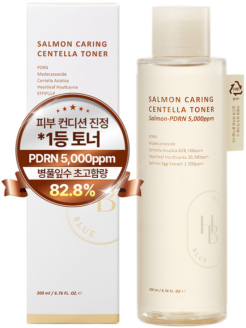헤브블루 살몬 케어링 센텔라 토너, 1개, 200ml