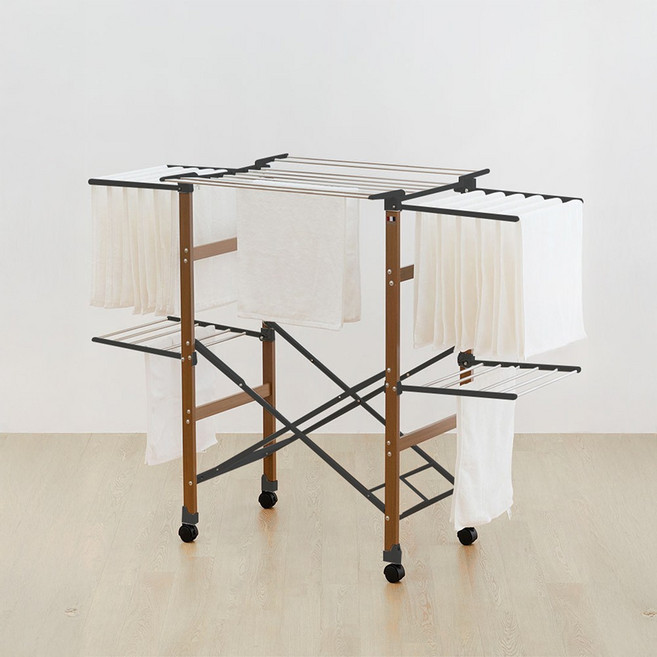 블렌드 대형 빨래건조대, 블랙우디