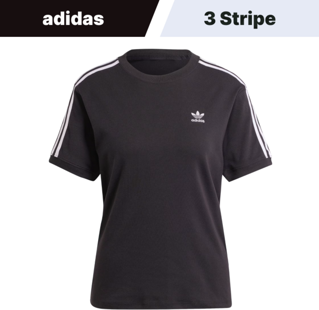 아디다스 3S 삼선 반팔 기본 티셔츠 NW3148