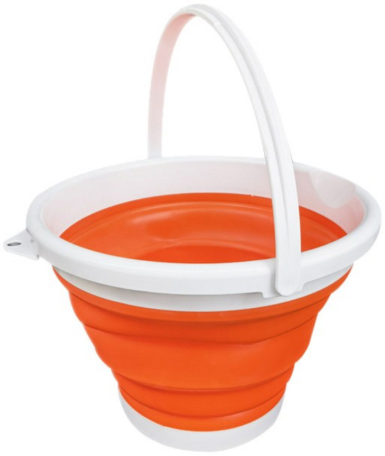 리즈제이니 휴대용 접이식 물통 10L, 09 오렌지 화이트, 1개