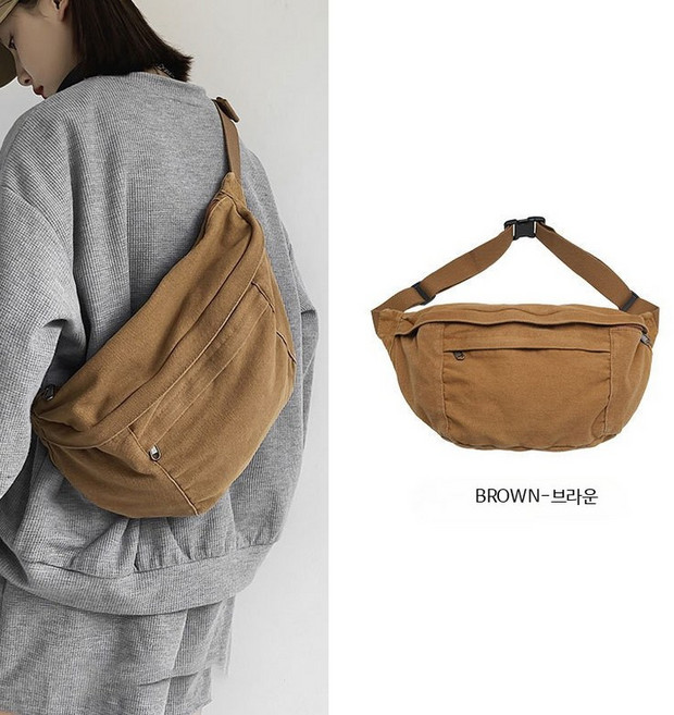 캔버스 크로스백 대용량 가방 여행용 메신저백 캐주얼 숄더백 학생용 레트로 스타일 남성 여성
