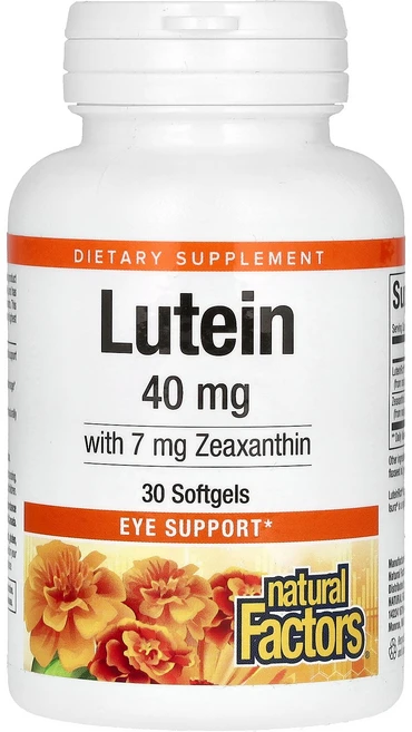 내추럴 팩터스 Natural Factors 루테인 40mg 소프트젤 30정146558원산지:기타, 30정, 1개 - 쿠팡