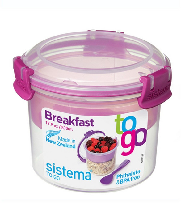 시스테마 투고 브렉퍼스트 보관용기 530ml BPAFree, 1개