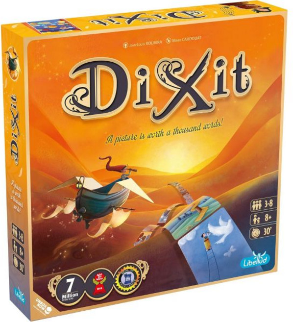 Asmode Dixit 보드 게임 (2021 리프레시) - 상상력 창의력 스토리텔링 어린이와 성인을 위한 가족의 즐거움 8세 이상 3-6세 플레이어 30분 플레이타임, 1개