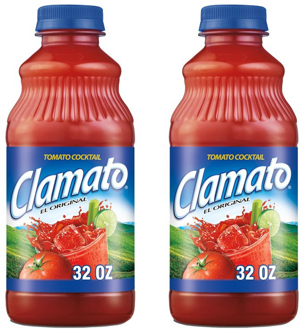 Clamato 클라마토 토마토 칵테일 주스 오리지널 946ml 2개