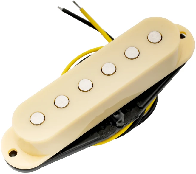 ST Squier 스타일용 Musiclily 세라믹 기타 싱글 코일 미들 브릿지 픽업, 05 1 Pc Bridge Cream, 01