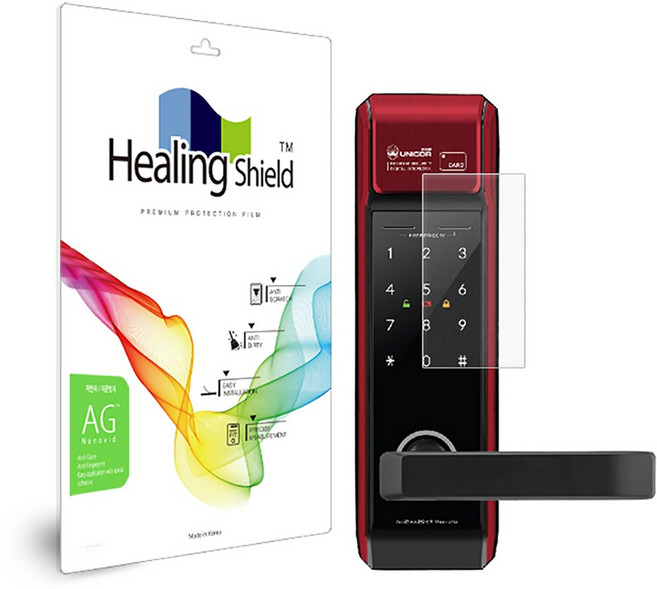 유니코 하이테크 M350 도어락 저반사 지문방지 액정보호필름