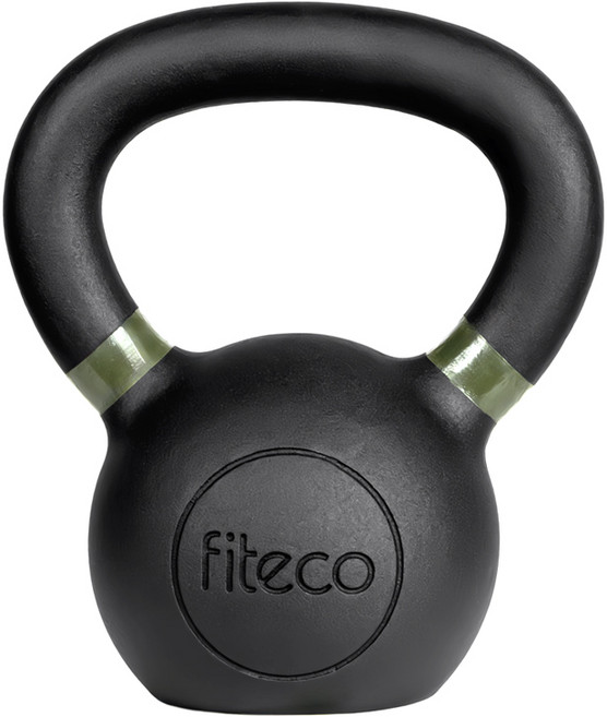 FITECO 프리미엄 케틀벨 크로스핏 전신운동, 1개, 8kg, 블랙