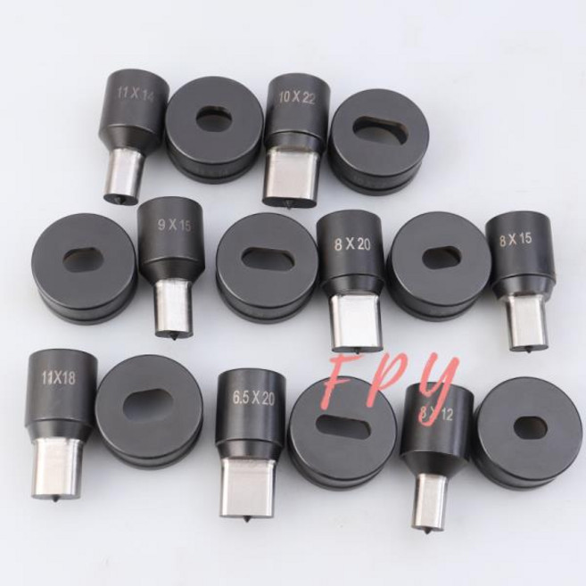 CH-70 유압식 펀칭 기계용 타원형 홀 다이 몰드 스테인리스 스틸 1PC, [10] 10x15mm, 1개