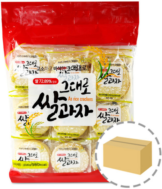 그대로 쌀과자 200g 1BOX, 1개