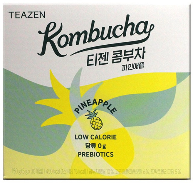 티젠 콤부차 파인애플 150g, 5g, 30개입, 1박스