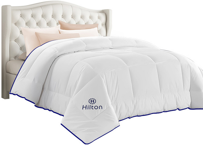 Hilton 希爾頓 頂級手工拉絲天然蠶絲被, 白色