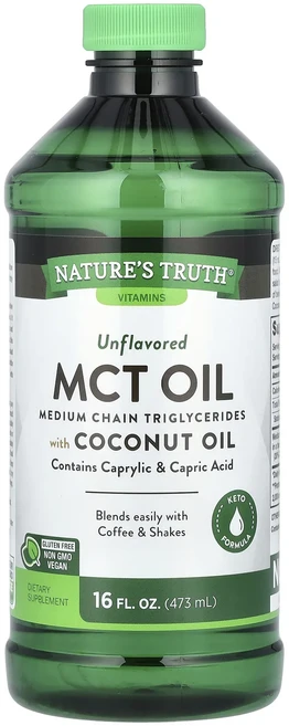 절실히 몸관리가필요한시기 Nature's Truth MCT 오일 코코넛오일 함유 무맛 14g 473ml(16fl oz) 프리미엄할인상품입니다, NaturesTruthMCT오일코코넛오일함유무맛14g4 - 쿠팡