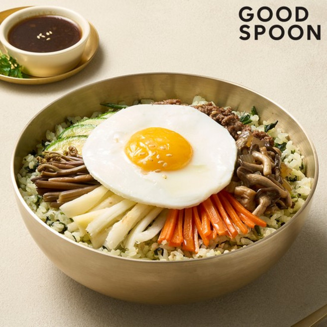 굿스푼 저당 버섯 불고기 비빔밥 300g 4팩 영양식 건강 도시락 당뇨식단 배달, 저당 버섯불고기 비빔밥 4팩