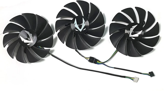 호환 89MM 4PIN GA92S2U RTX 3070 TI GPU 팬 (조텍 지포스 앰프 홀로 그래픽 쿨링, 02 3 FAN