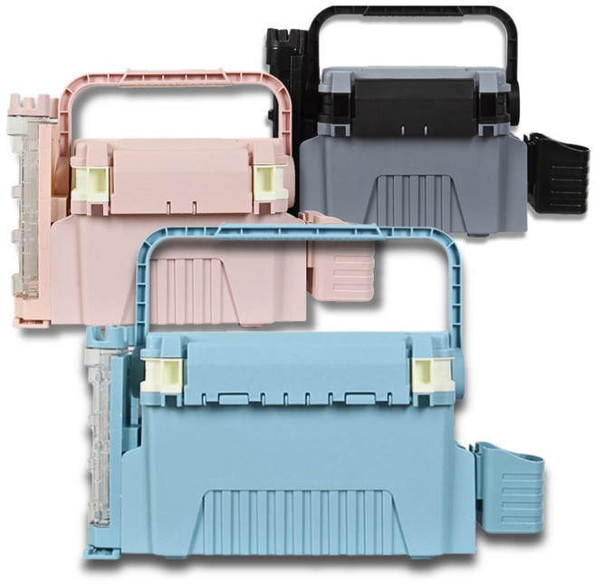 C70 2단 멀티 태클박스+로드홀더2ea+컵홀더 풀셋 (평일2시30분 이전 주문시 당일발송), 1개, 스카이블루