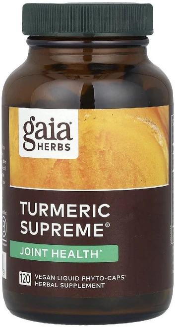 가이아허브 튜메릭 슈프림 Turmeric Supreme 조인트헬스 베지액상포토캡슐 120정 - 쿠팡