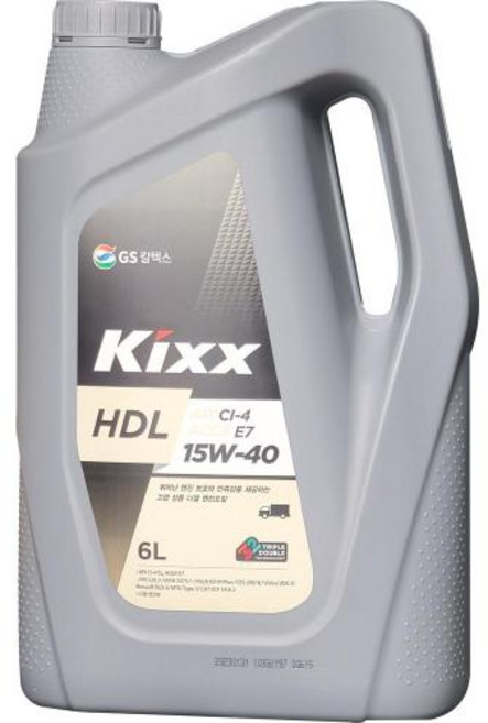 GS칼텍스 엔진오일(디젤) Kixx HDL CI-4/E7 15W-40_3/6L, 1개