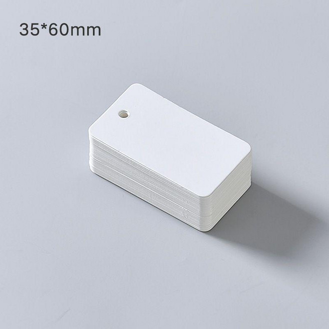 空白吊牌 價格標籤 衣服首飾珠寶標籤卡 20*30mm 白卡紙, 1個