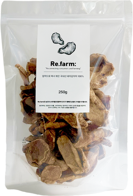 리팜 압력으로 쪄서 볶은 국내산 돼지감자차, 1개, 1개입, 250g