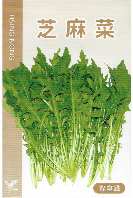 興農種苗 線拿鐵芝麻菜種子 家庭園藝 陽台盆栽, 1個