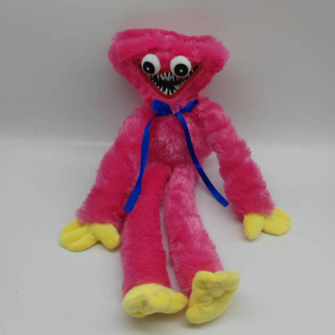 藍貓波比遊戲時間周邊玩偶 香腸怪公仔 紅藍怪娃娃 藍魔毛絨玩具, 玫紅色,OPP袋, 1個