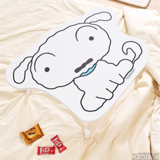 라담상점 짱구테이블 흰둥이 낮은책상