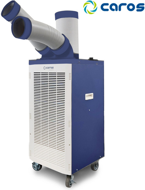 캐로스 산업용에어컨 실외기없는 코끼리 에어컨 2구 블루