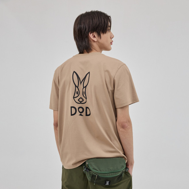 DOD 소로나 베이직 라운드 숏 티셔츠(맨즈) - TAN