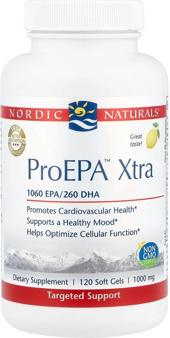 노르딕 내추럴스 Nordic Naturals ProEPA™ Xtra 레몬 소프트젤 120정124140원산지:기타, 1개 - 쿠팡
